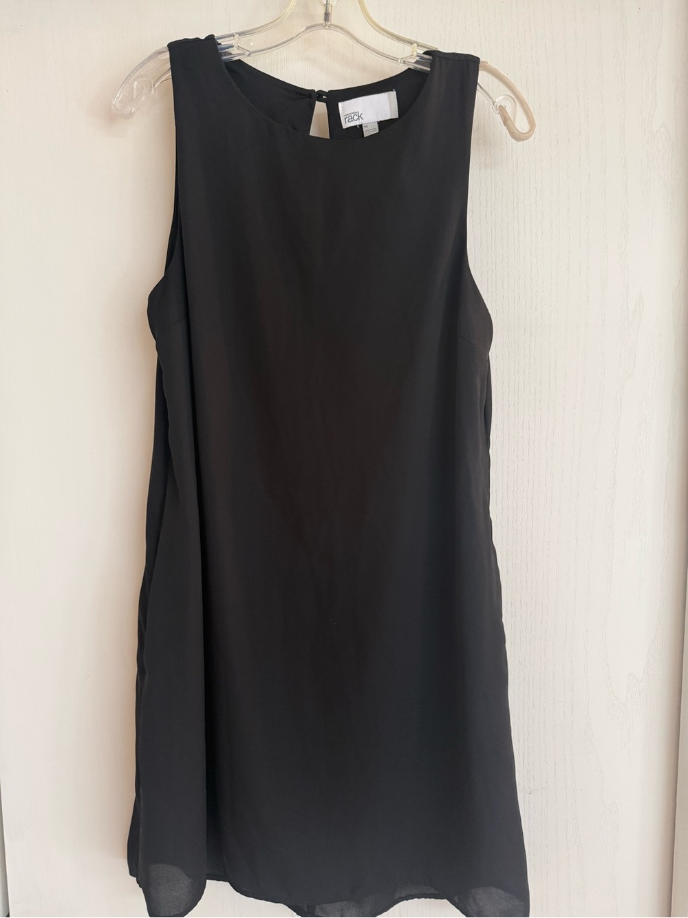 Nordstrom Black Sleeveless A-Line Shift Dress